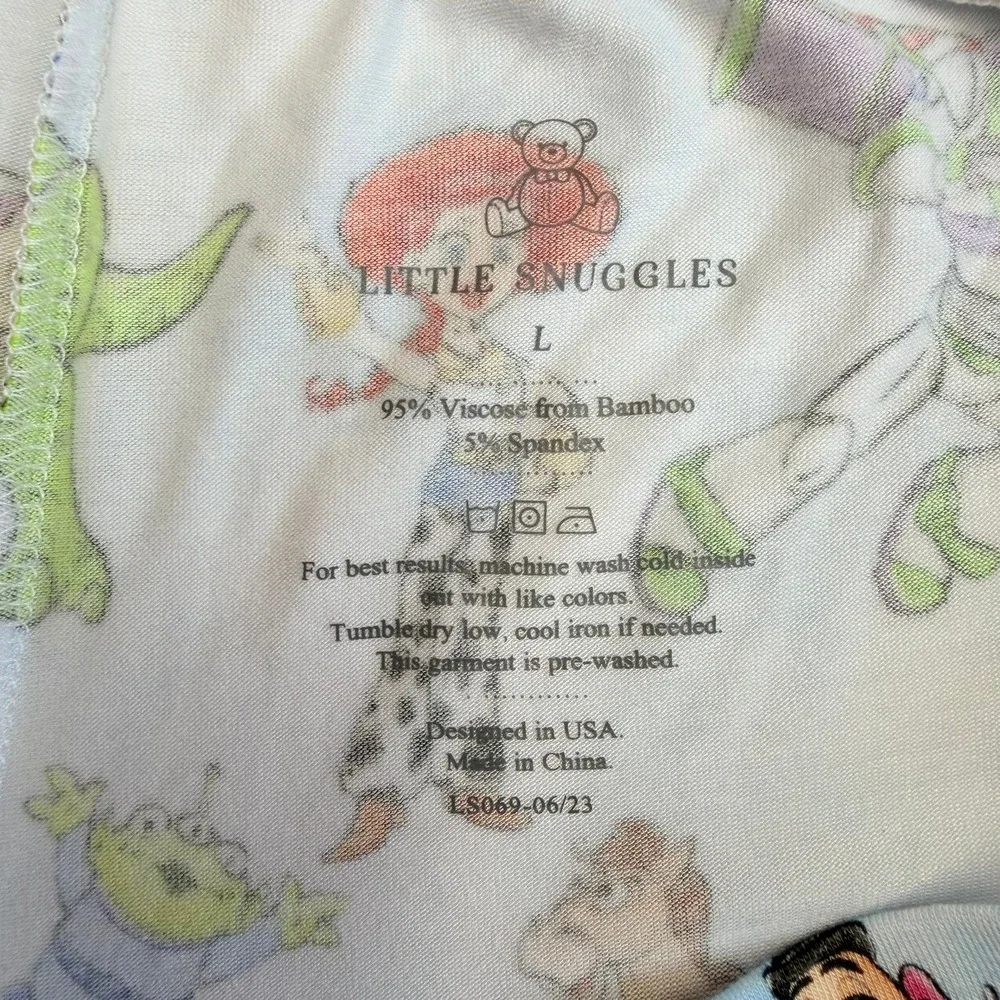 Little Snuggles Toy Story Pajama Pants Women XL Blue Bamboo Jogger Lounge Disney
